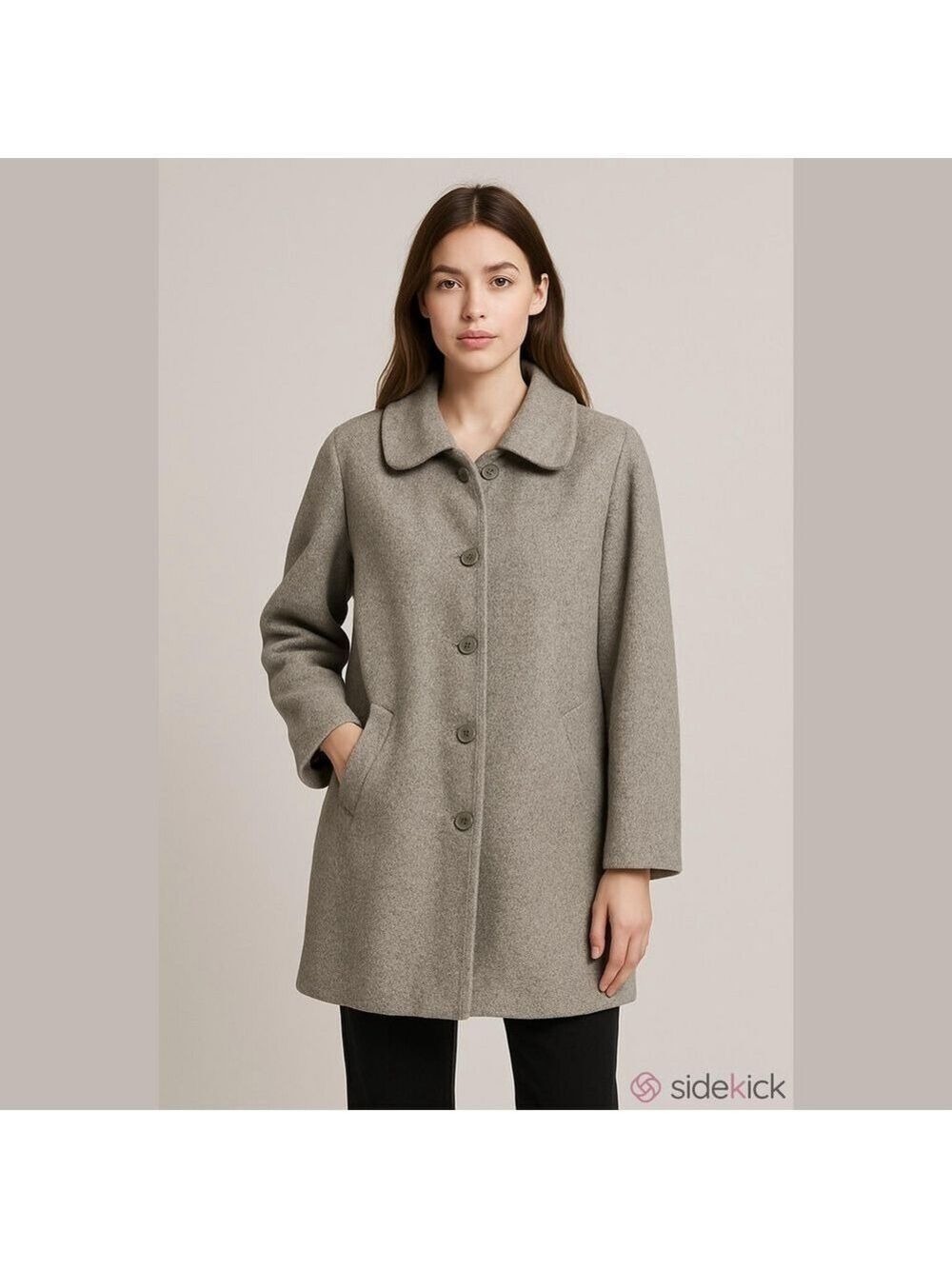 Alorna Vintage Classic Gray Women's Coat